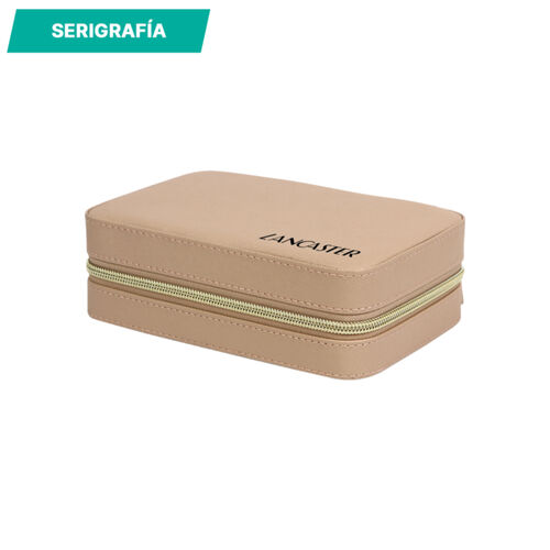 ORGANIZADOR DE JOYAS, FABRICADO EN CUPIEL Y TELA Miniatura