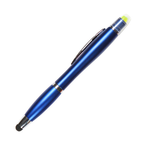 BOLIGRAFO DE PLASTICO ABS CON TOUCH Y MARCATEXTOS DE GEL Miniatura