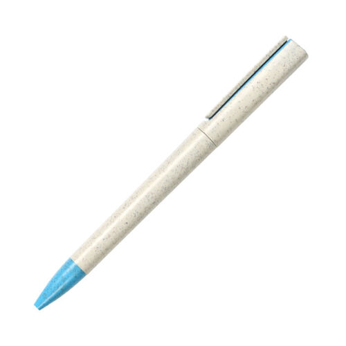 BOLIGRAFO TIPO TWIST FARBICADO EN FIBRA DE TRIGO TINTA DE ESCRITURA AZUL Miniatura