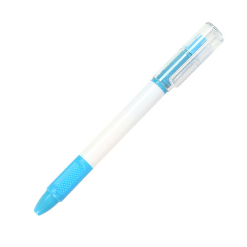 BOLIGRAFO DOS EN UNO FABRICADO EN PLASTICO ABS Y DETALLES EN COLOR AZUL Miniatura