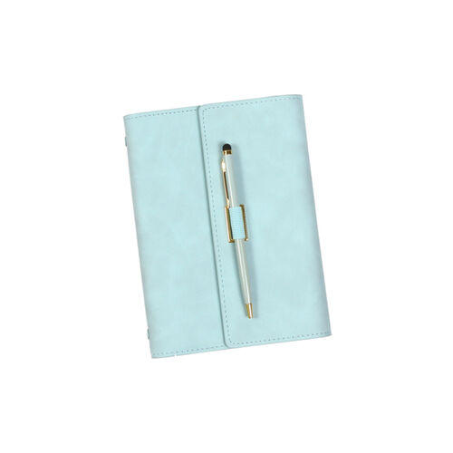 CARPETA DE CURPIEL CON LIBRETA DE 100 HOJAS RAYADAS Miniatura