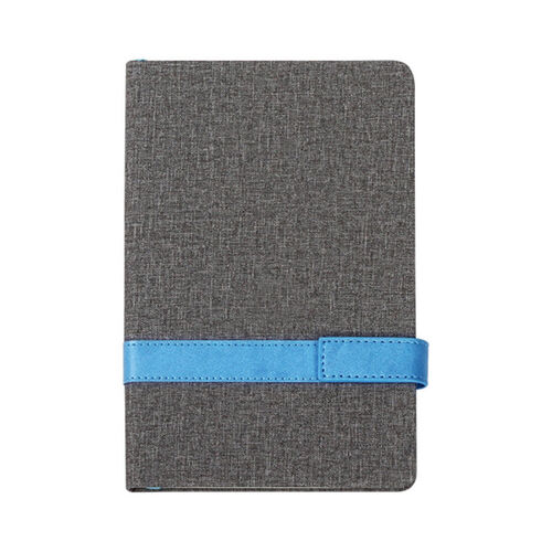 LIBRETA FABRICADA EN CURPIEL CON PORTA PLUMA TAMAÑO A5 Miniatura