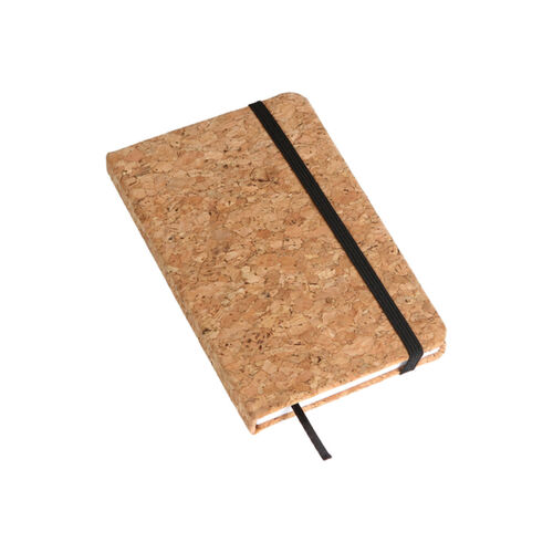LIBRETA CON PASTA DE CORCHO Y BANDA ELASTICA TAMAÑO A6 Miniatura