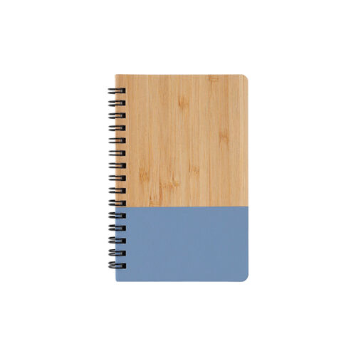 LIBRETA CON PASTA DE BAMBU Y PU Miniatura