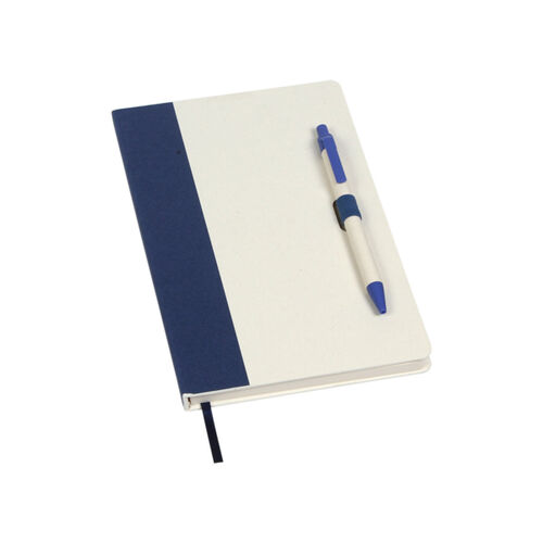LIBRETA CON PASTA RIGIDA FABRICADA CON MATERIAL RECICLADO Miniatura