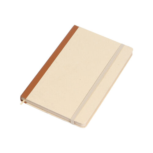 LIBRETA CON PASTA DE PAPEL FABRICADO CON CAÑA DE AZUCAR Y 80 HOJAS RAYADAS Miniatura