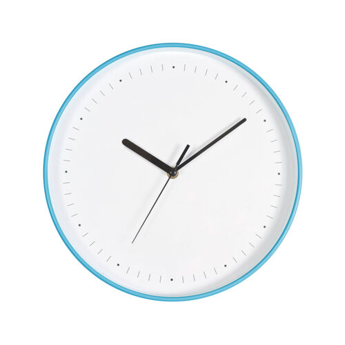 RELOJ DE PARED CON MARCO DE PLASTICO EN COLOR PASTEL Miniatura