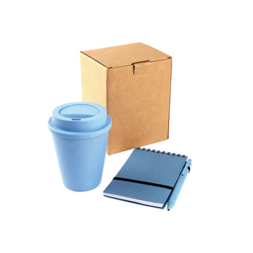 SET FABRICADO EN ABS Y FIBRA DE TRIGO. INCLUYE VASO PARA CAFE 350ML Miniatura