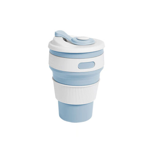 VASO PLEGABLE FABRICADO EN SILICON Y POLIPROPILENO CAPACIDAD 350ML Miniatura