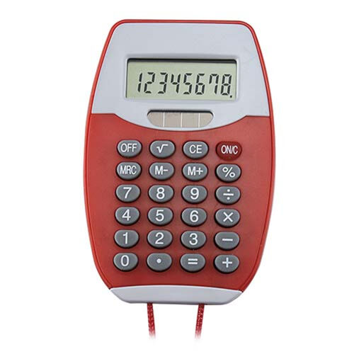 CALCULADORA COLGABLE ENCORE ROJO Miniatura