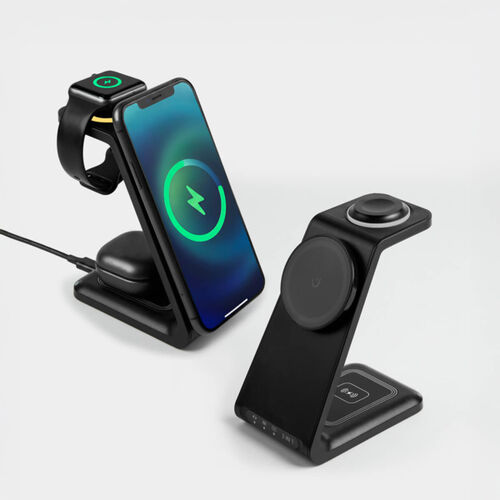 MULTICARGADOR INALÁMBRICO NOMAI NEGRO Miniatura